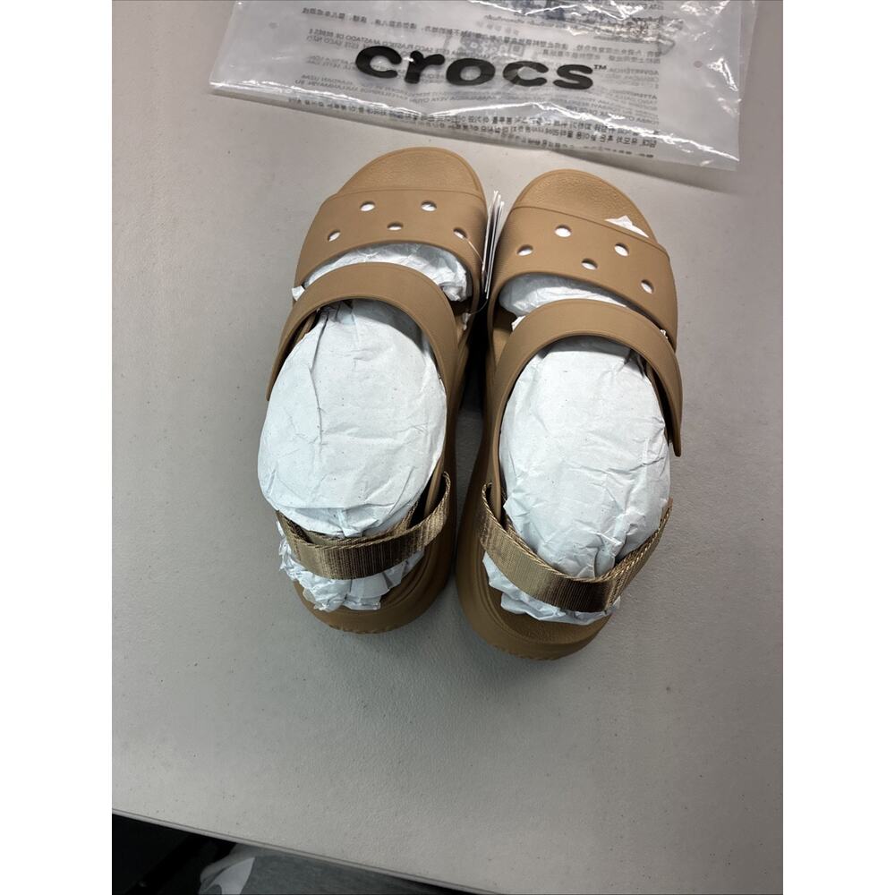 New Crocs Soho Y-Strap Sandals Sepia 211755-2EY Size W8 Women’s 8 With Tags - Picture 4 of 6